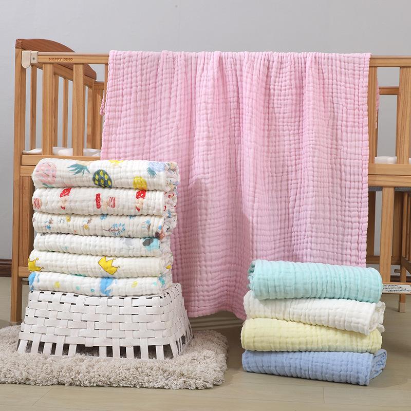 6 Lớp Muslin Đầm Bambu Bé Đầm Bọc Chăn Cho Bé Mùa Đông Chăn Cho Bé Sơ Sinh Manta Bebe Gateo Suave Muselina Tã
