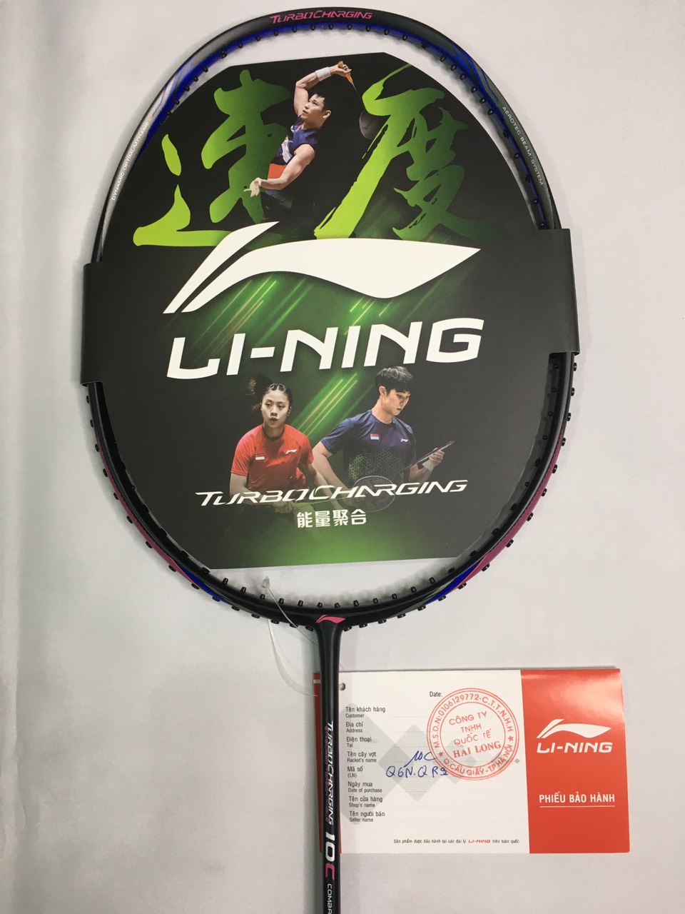 Vợt Cầu Lông Li-Ning Turbo Charging 10C Tặng Cước Li-Ning + Công Căng Vợt + Bao Đựng Vợt