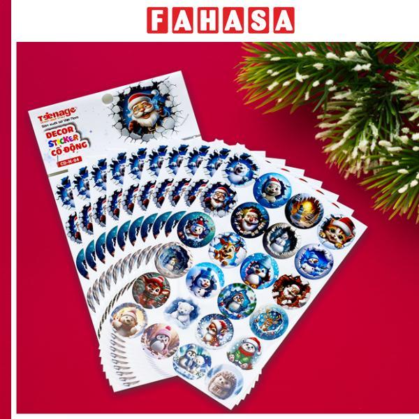 Bộ 240 Sticker Cổ Động Merry Christmas - Teenage 04