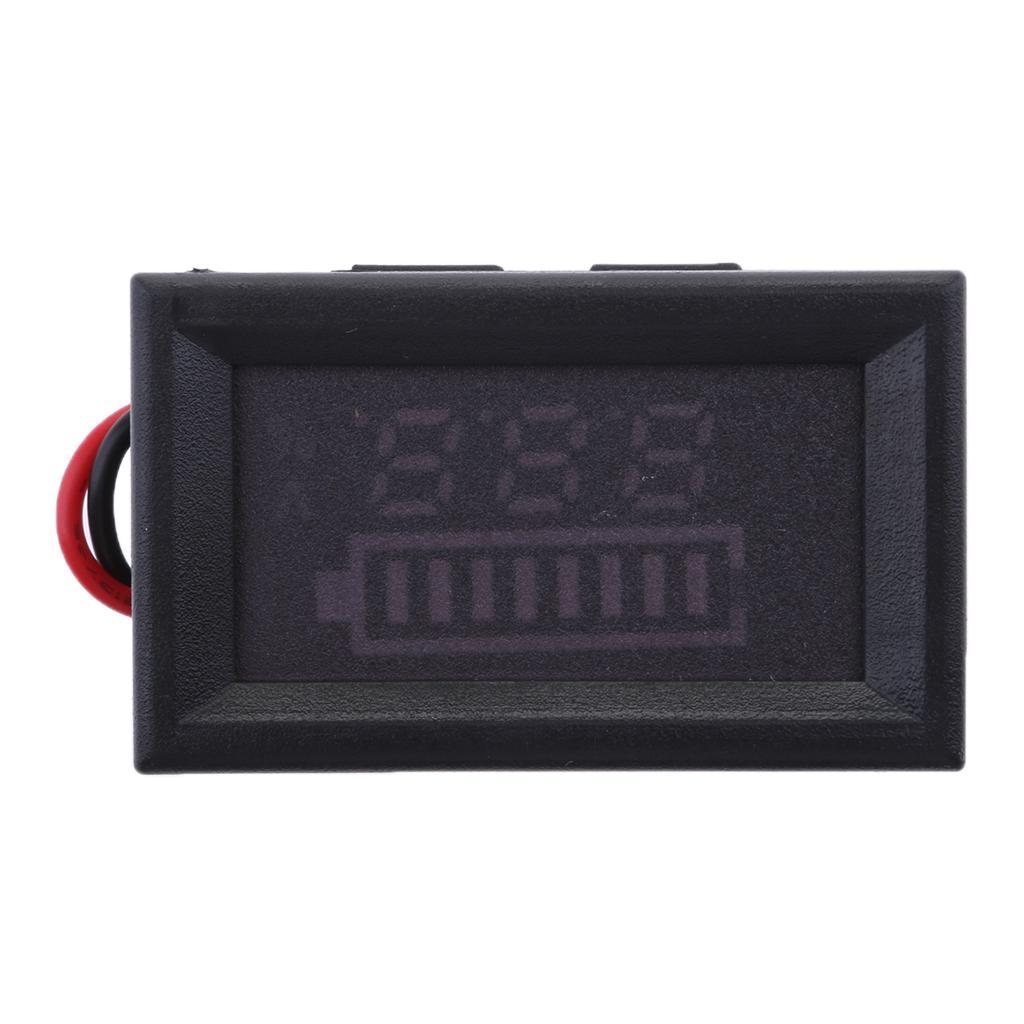 12V LED Indicator Battery Capacity Tester Meter Voltmeter for