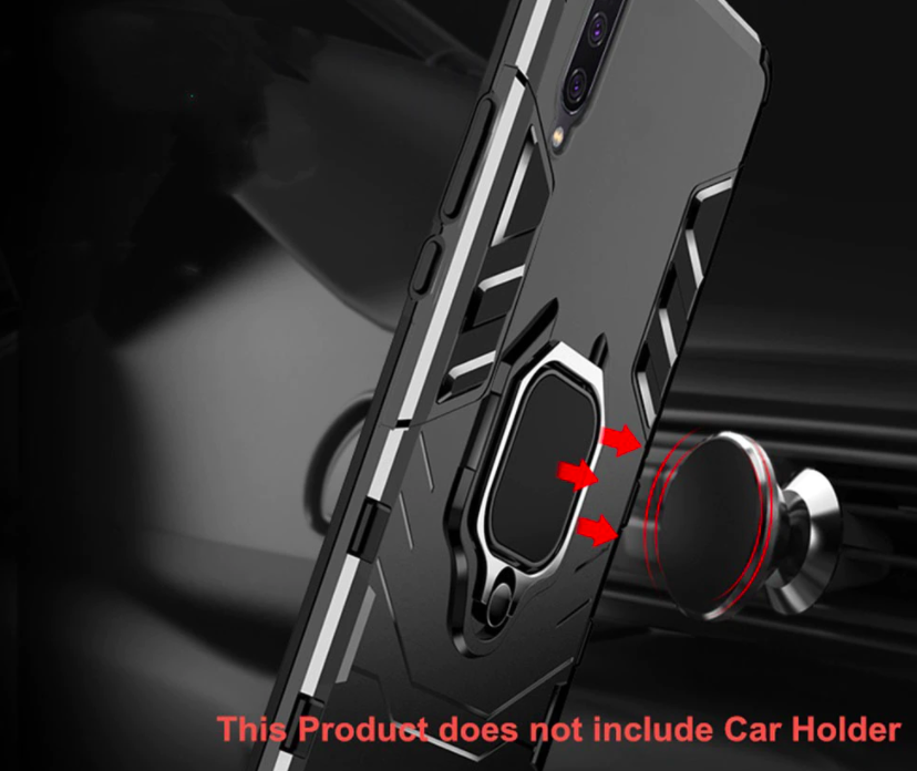Ốp lưng dành cho Samsung Galaxy A7 2018 iron man chống sốc kèm iring - hàng nhập khẩu