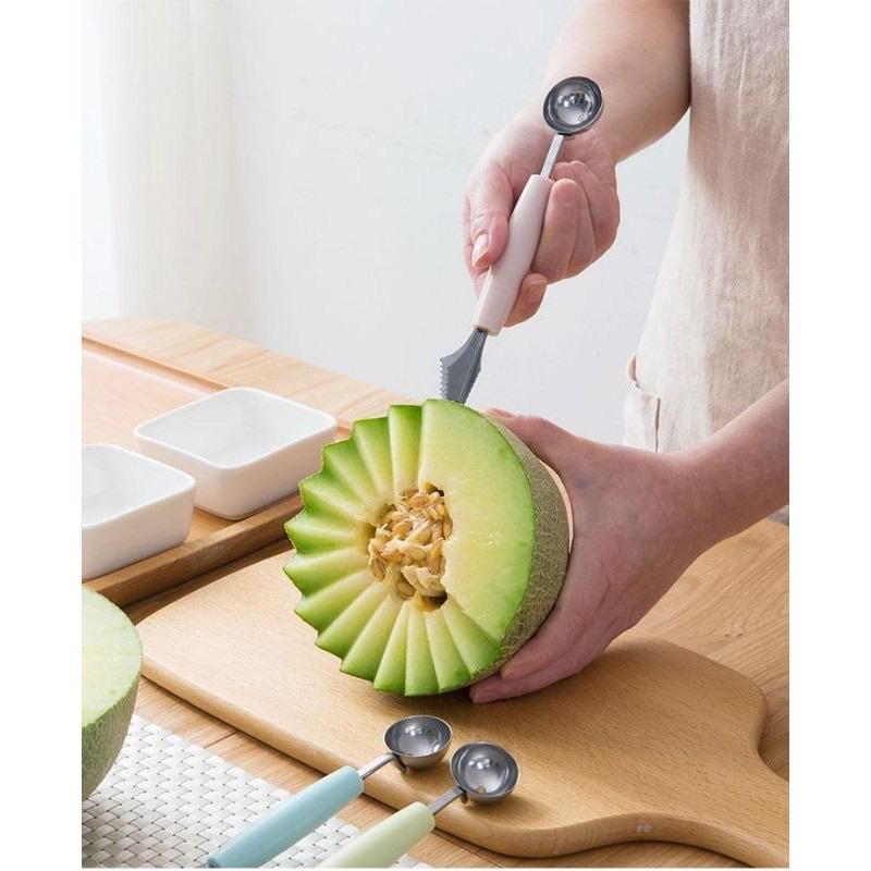 Dụng cụ tạo hình hoa, múc quả 2 chức năng