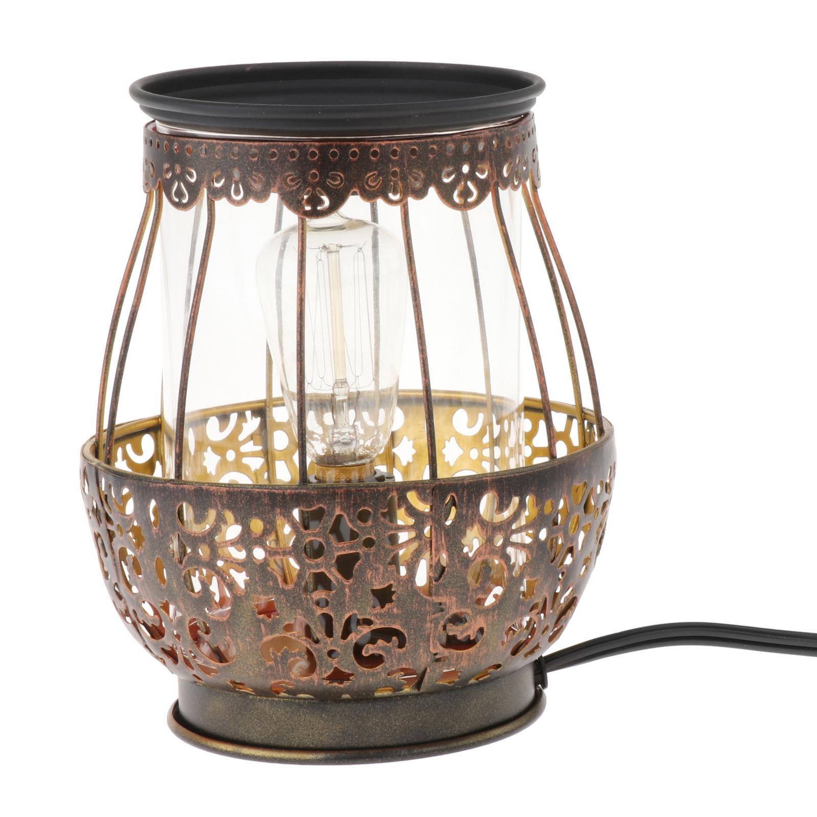 Electric Melt Warmer, Metal Candle Warmer Burner for Scented , Fragrance Warmer Melter with Bulb, Housewarming, Wedding, Birthday Gifts