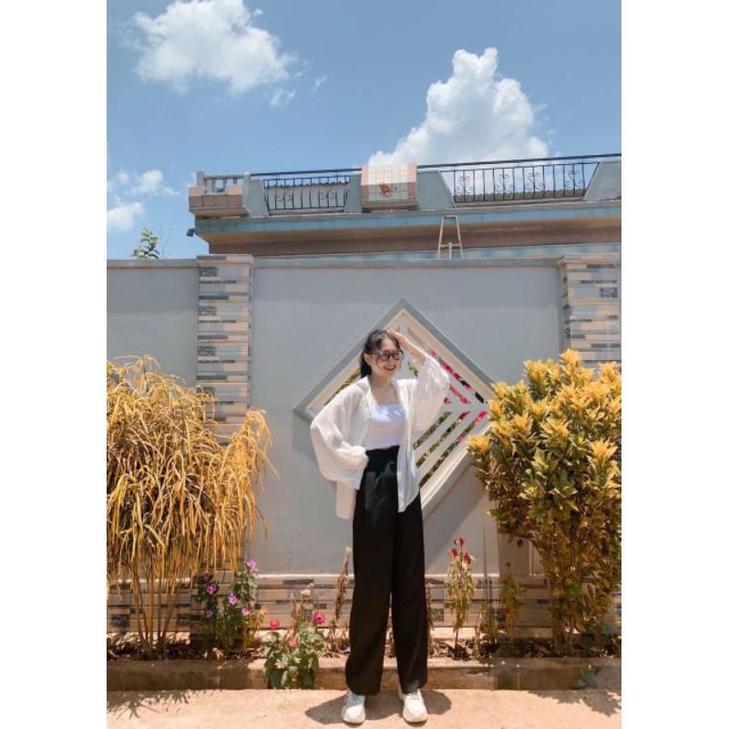 Quần ống suông đũi dài siêu đẹp