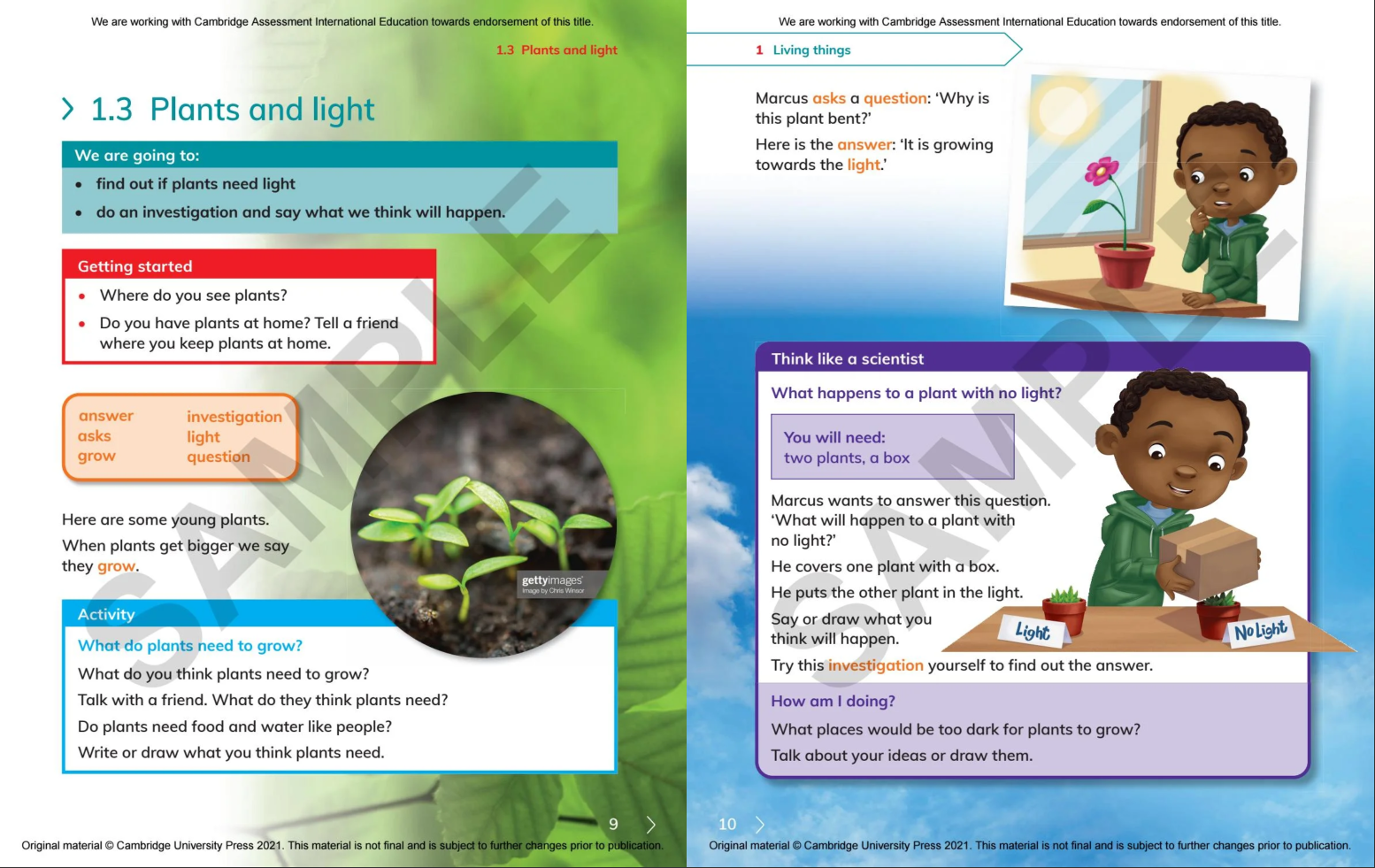 Cambridge Primary Science Learner's Book 1 With Digital Access (1 Year) 2nd Edition