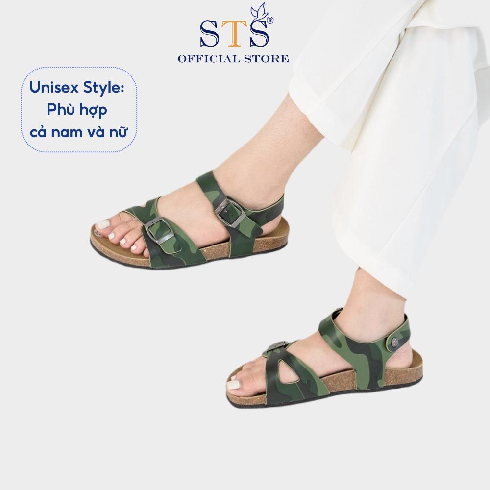 Dép Đế Trấu Da Pu Cao Cấp Mẫu Camo Rằn Ri Quai ngang Chống nước dễ vệ sinh, hàng cao cấp xuất khẩu mã CM23
