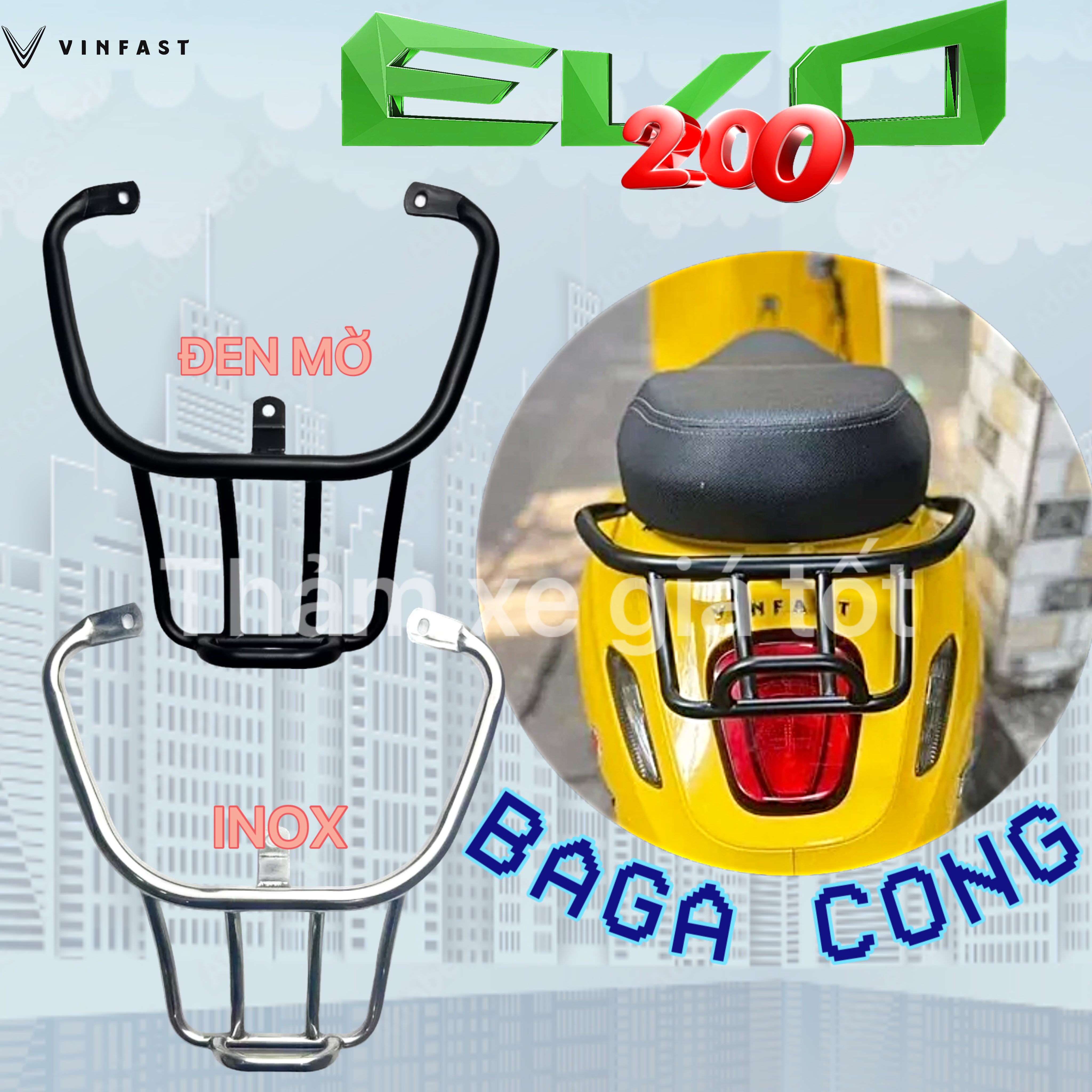 Baga cong xe điện Vinfast Evo 200