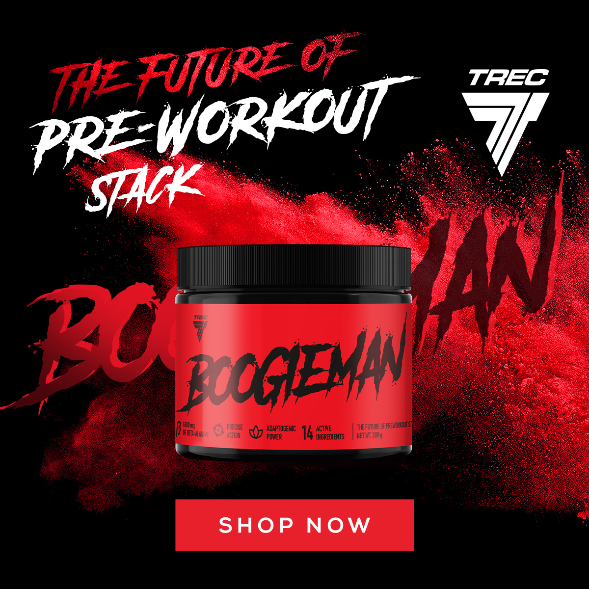 Re-Workout TREC BOOGIEMAN 300g - Thương Hiệu Trec Nutrition - Nhiều Hương Vị