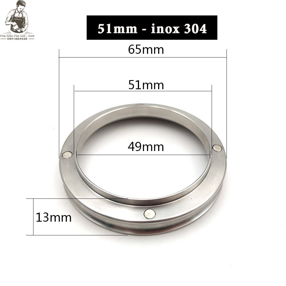 Vòng Inox Gắn Tay Pha Chống Tràn Cà Phê - Dosing Ring