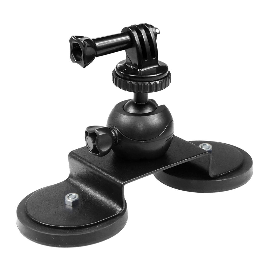 Cúp hút xe cho GoPro 10 9 Insta 360 Camera hành động Bộ chuyển đổi giá ba chân giá 360 Ball Head