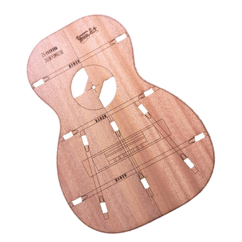 Handcrafted 26inch Ukulele DIY Body Template for Guitar Luthier Tools