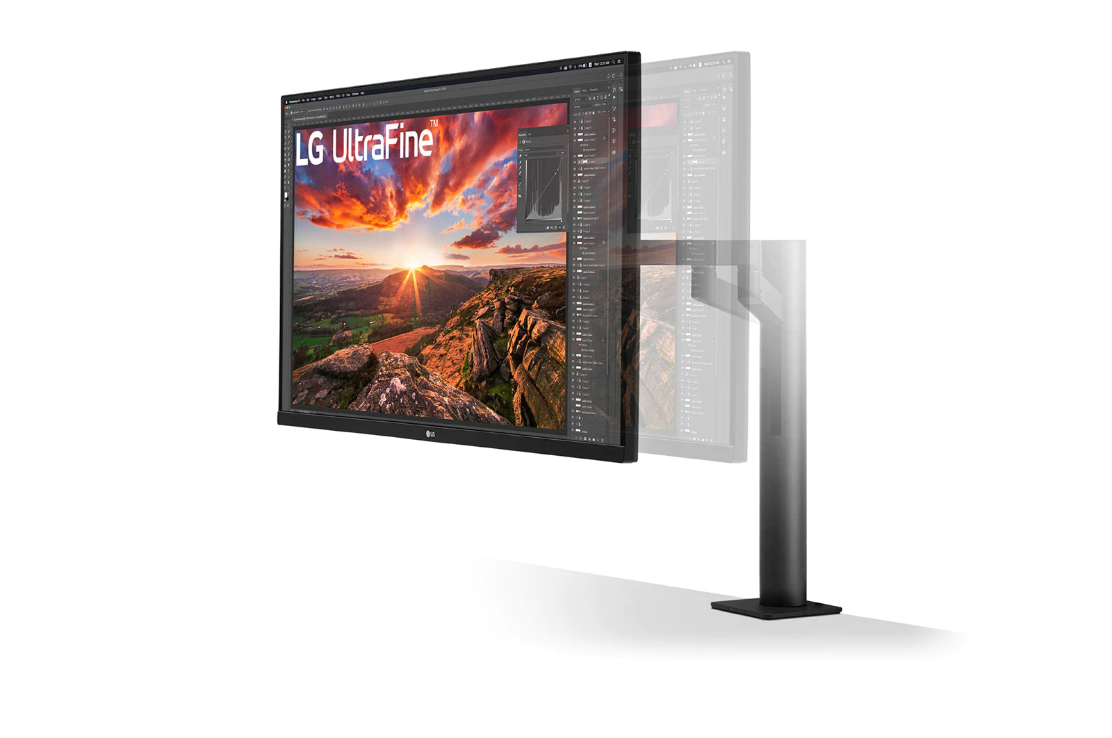 Màn hình máy tính LG UltraFine UHD 31.5'' IPS HDR 10 USB Type-C Ergo stand 32UN880-B - Hàng chính hãng