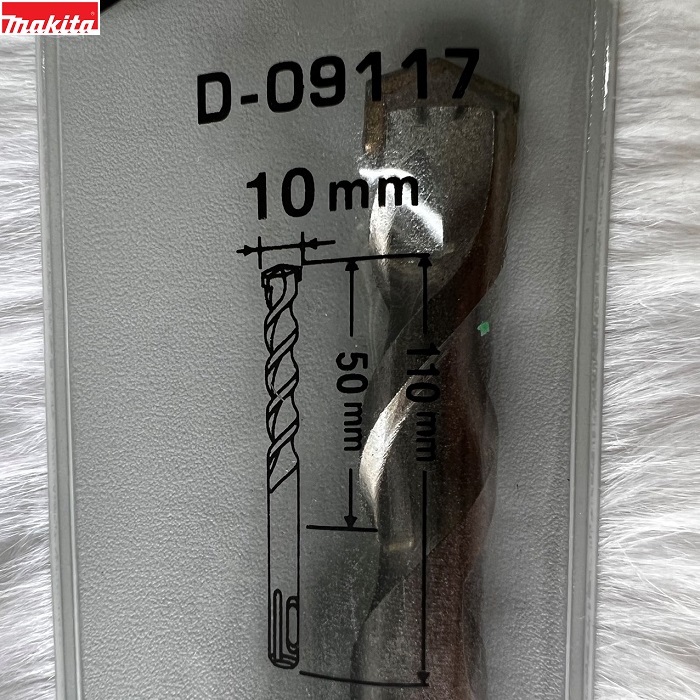 Mũi khoan Makita SDS Plus 10x110mm D-09117 - Hàng Chính Hãng