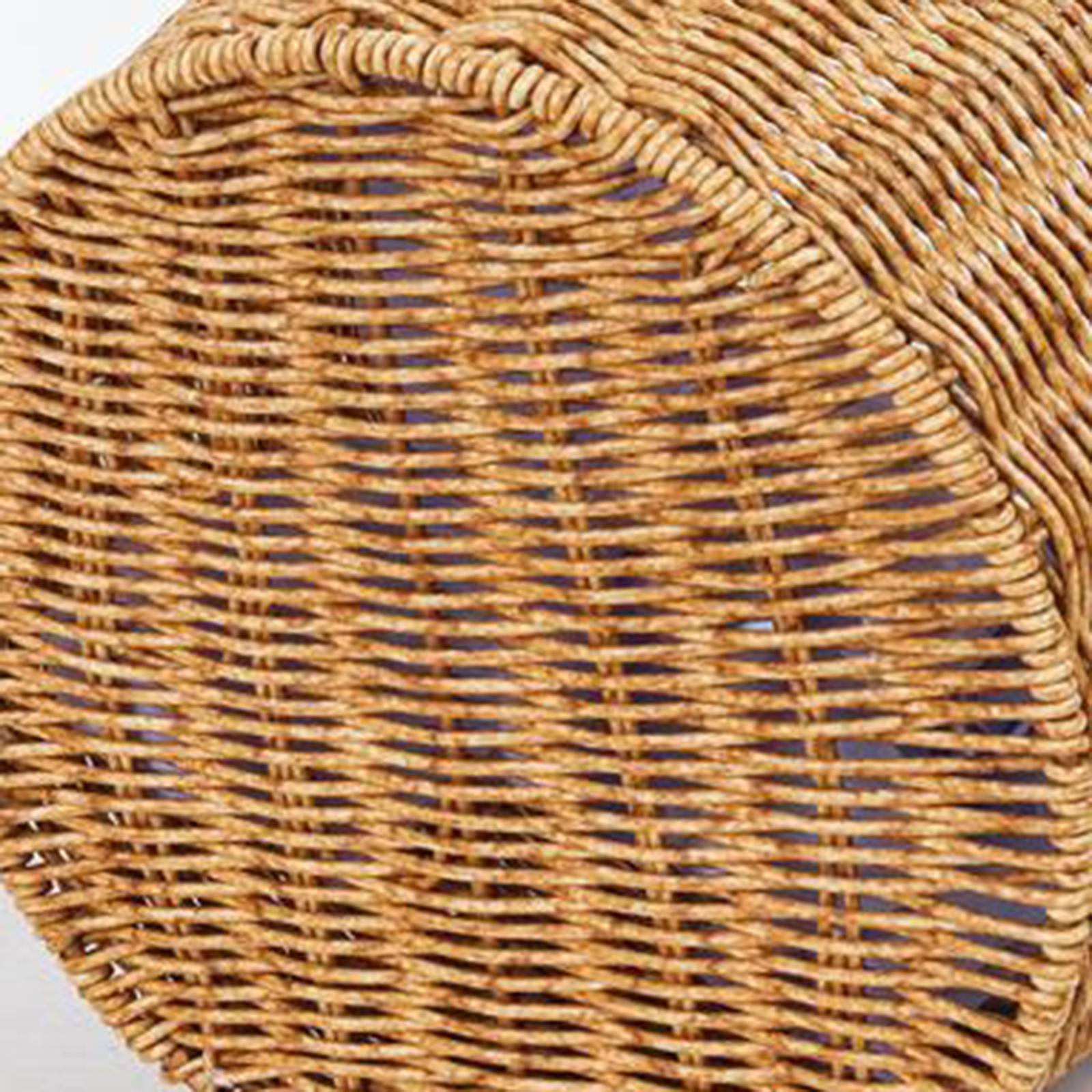 Woven Laundry Storage Baskets Kitchen Trash Basket for Laundry Room Home Living