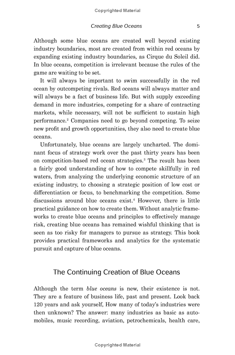 Blue Ocean Strategy, Expanded Edition