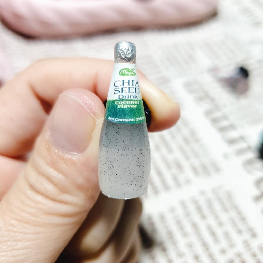 Nút gắn hkdesign/ phụ kiện trang trí mô hình chai nước chia.seed gắn dép quai ngang