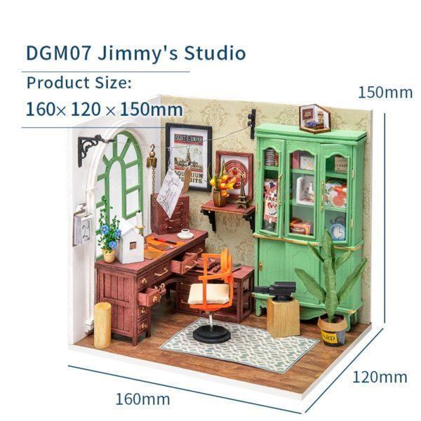 Mô hình gỗ 3D lắp ráp  nhà tí Hon Jimmy’s Studio