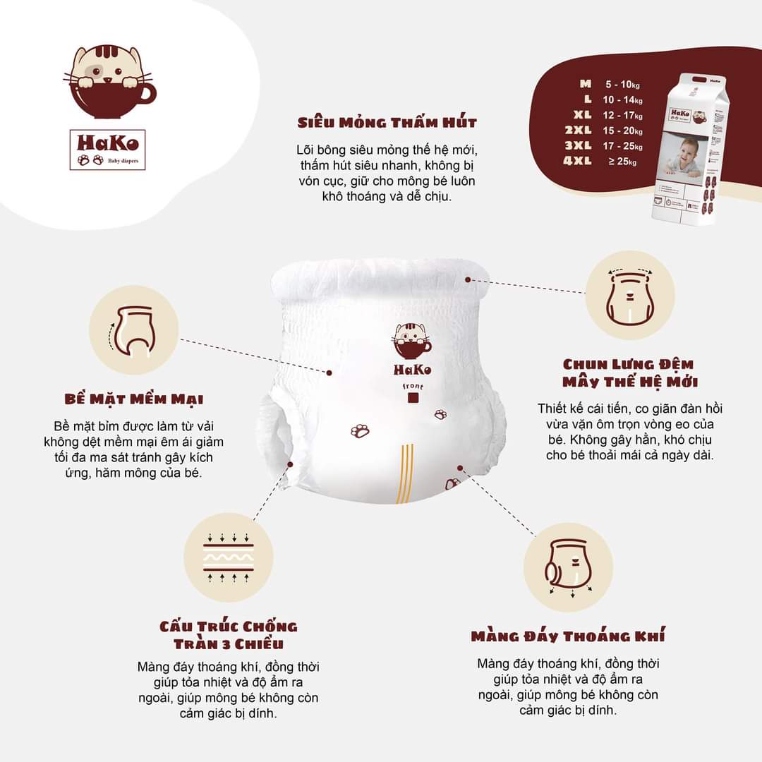Tã dán Sun Sum - thương hiệu Ta Hàn Quốc size S M L