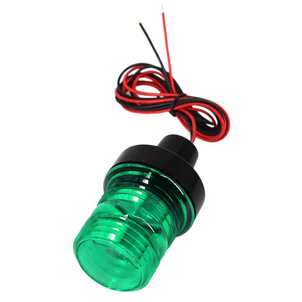 Waterproof Boat Yacht LED Navigation 12V/24V Green 360 Warning Signal Light