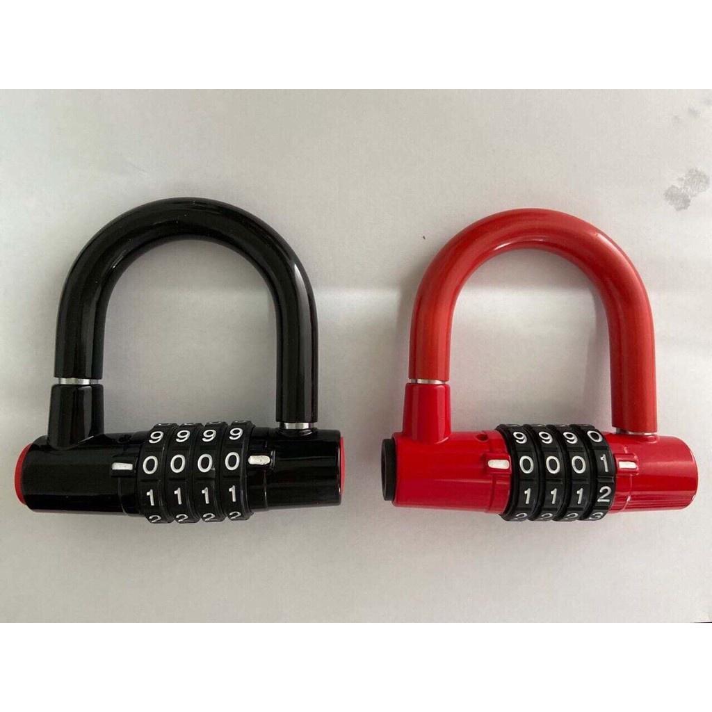 Ổ khóa mini chống trộm thông minh 4 mã số cao cấp hình chữ U - T2K Shop
