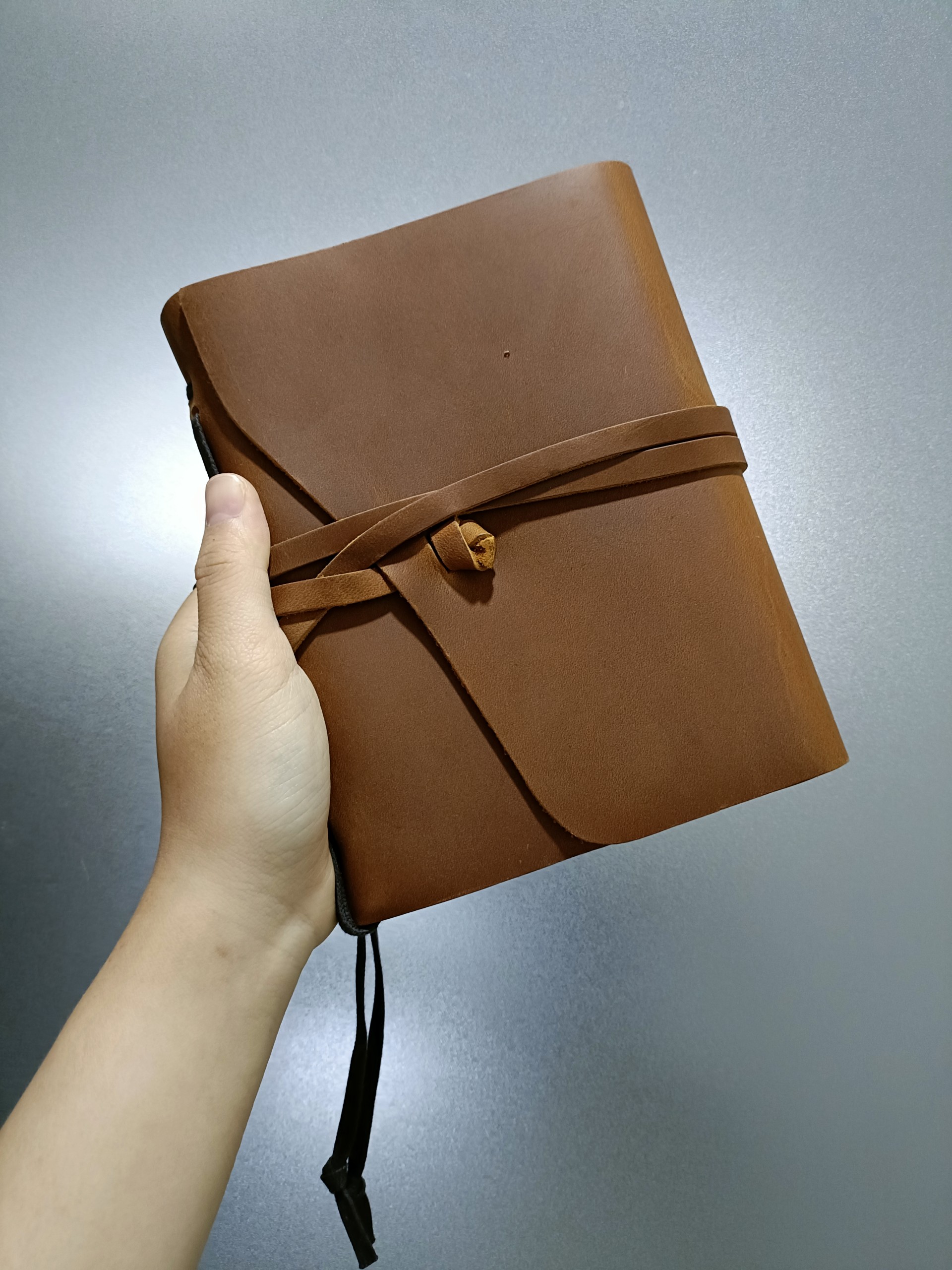 Sổ Da Bò Dây Khóa SO005 - Notebook - Sổ Vintage