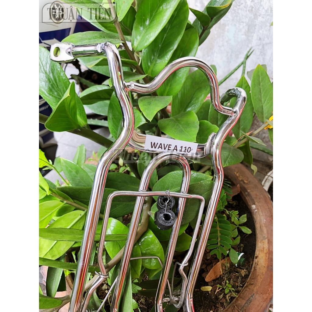 BAGA GIỮA WAVE A 110CC INOX KHÔNG HÍCH 10LY GỌNG CHUẨN 10 LY CHẮC CHẮN, INOX SÁNG BÓNG, KHÔNG SÉT