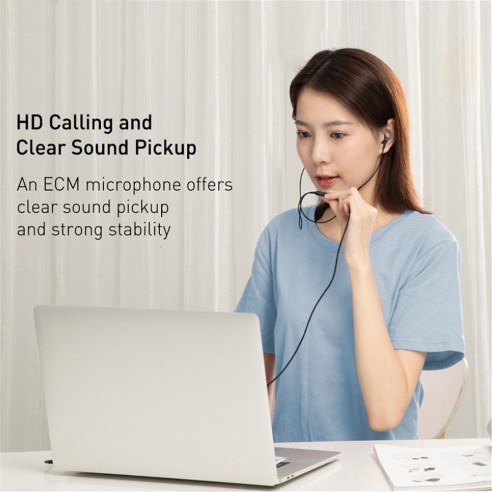 3.5mm Wired Earphones 6d Stereo Music Bass Headphones With Microphone In-ear Universal Mobile Computer Headset For Xiaomi Phones