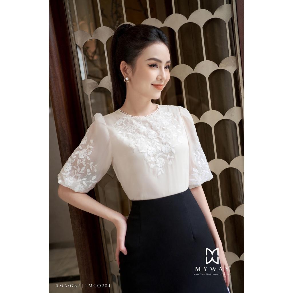 Áo Sơ Mi Nữ MY WAY Tay Bồng Lỡ Sang Trọng 5MA0782