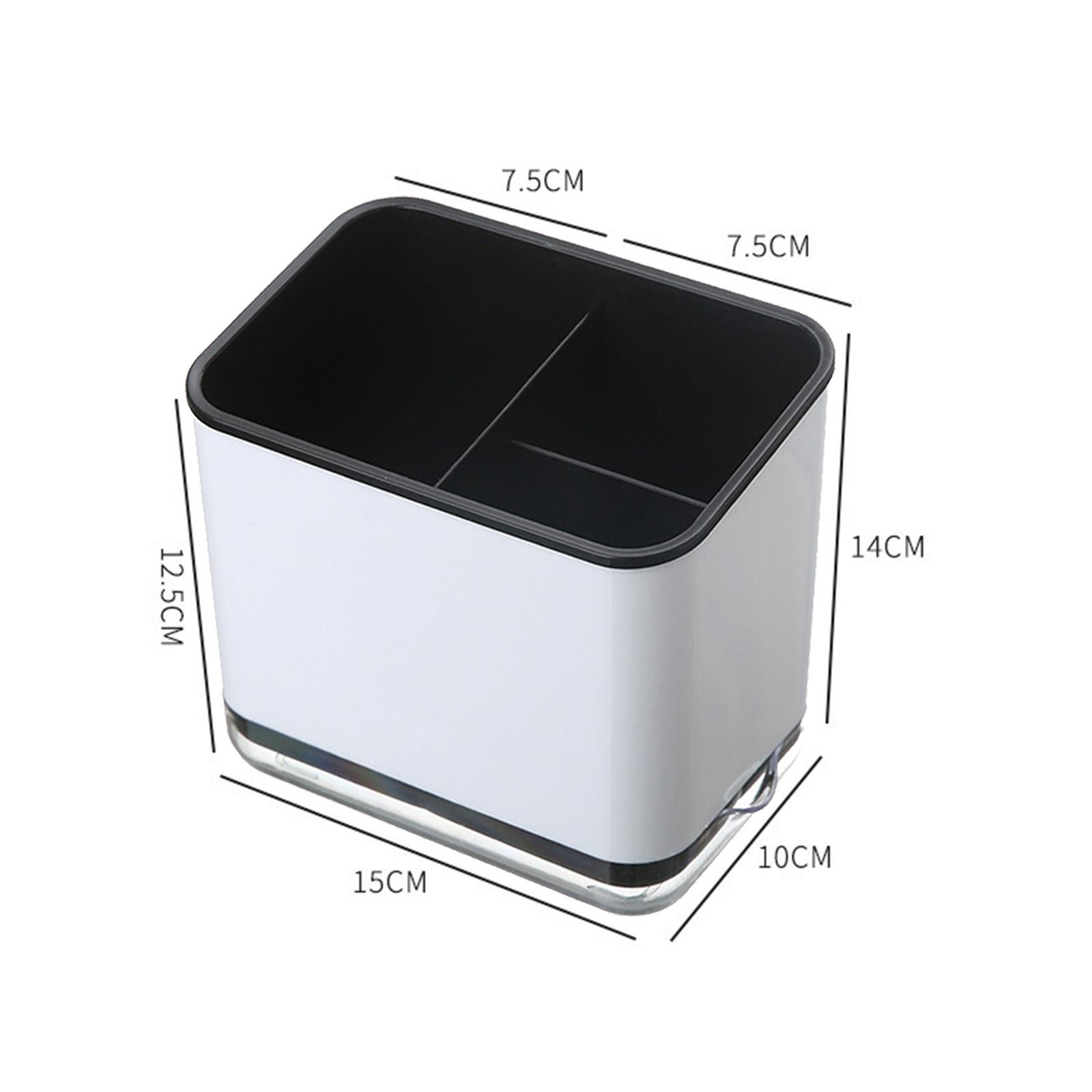 2pieces Cutlery Drainer Chopsticks Storage Tube Free Standing for Countertop