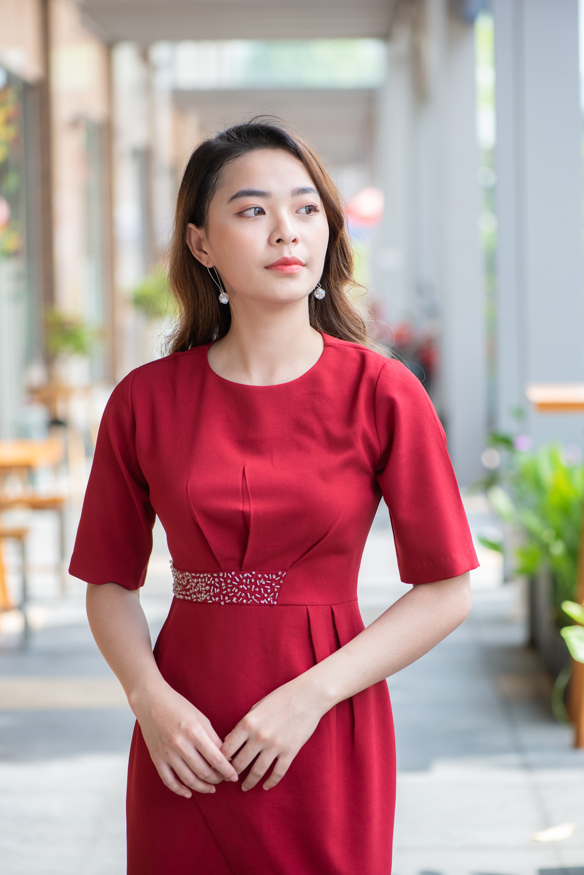 ĐẦM XẾP NGỰC KẾT HẠT