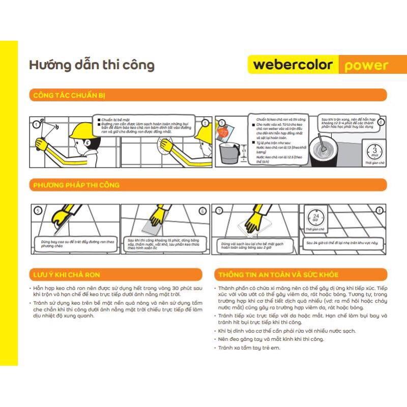 Keo Chà Ron Weber Power - Chống Thấm, Chống Mốc - Bảo Vệ 3 Lớp hàng chất lượng giá tốt