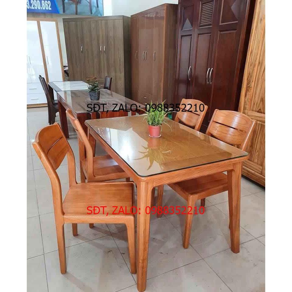 Bàn ăn 4 ghế gỗ Sồi Nga