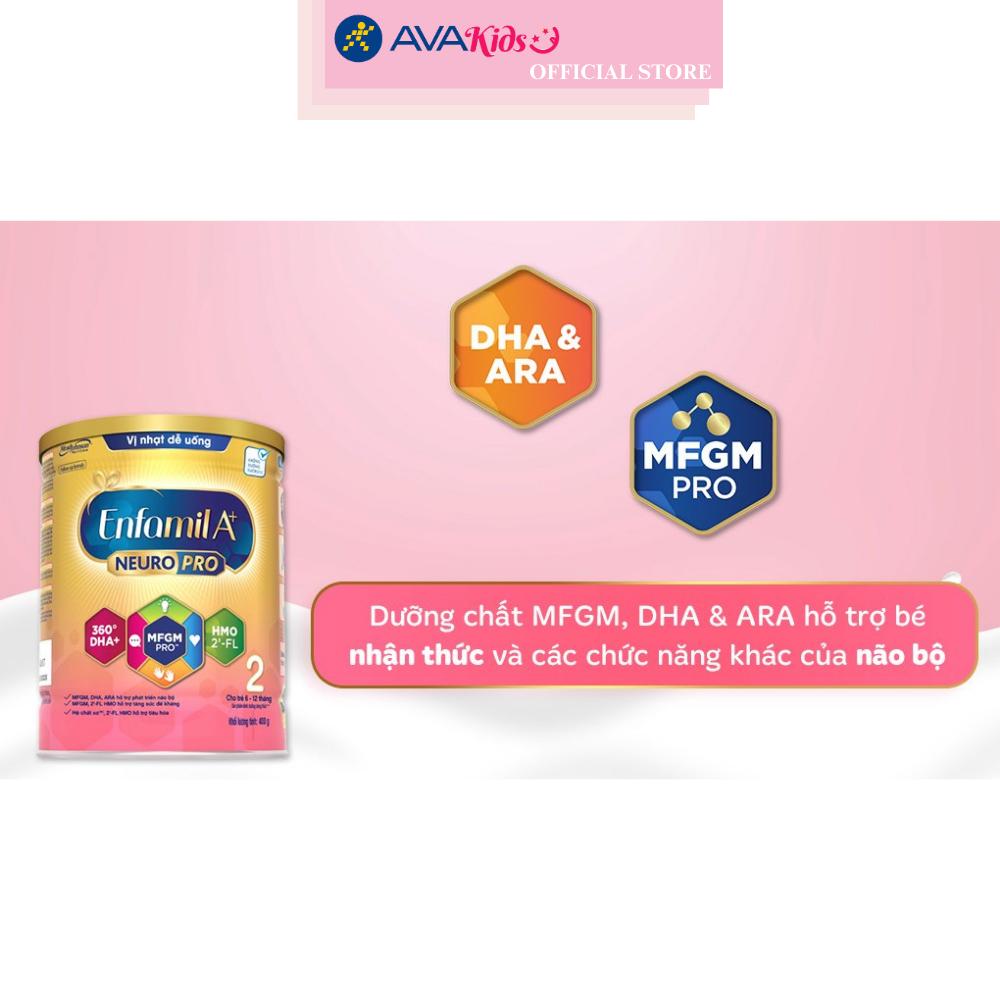 Sữa bột Enfamil A+ Neuropro số 2 400g (6 - 12 tháng)
