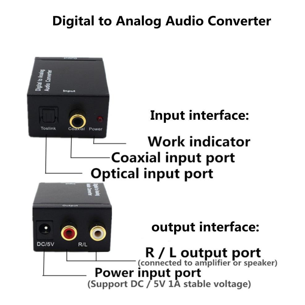 Bộ Chuyển Đổi Âm Thanh Kỹ Thuật Số Sang Analog Rca L / R