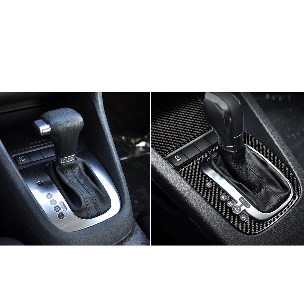 3Pcs/Set Car Shift Gear Trim Sticker Carbon Fiber for Golf 6