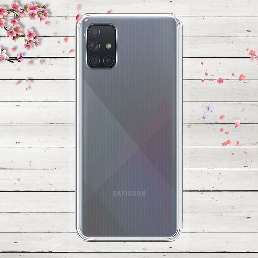 Ốp lưng cho Samsung Galaxy A71 - 01272 - Ốp dẻo trong - Hàng Chính Hãng
