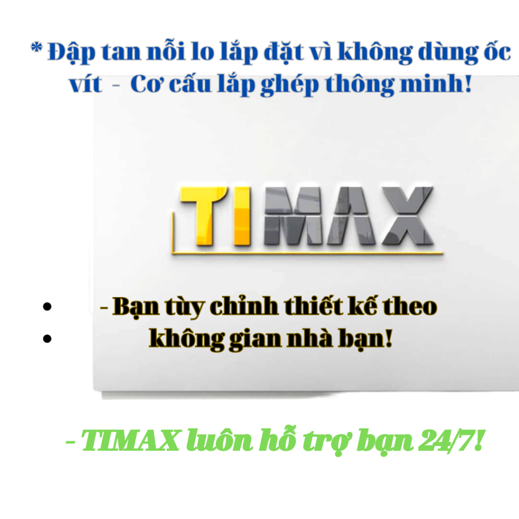 Tủ kệ đầu giường TIMAX ,Thép cường lực POSCO siêu dày 1.8mm chắc chắn, Sơn tĩnh điện 3 lớp siêu bền