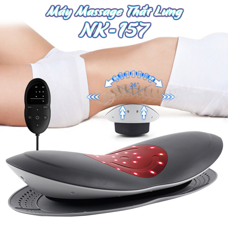 Máy kéo giãn cột sống lưng Lumbar Massager Nikio NK-157 - Massage cho người thoát vị đĩa đệm