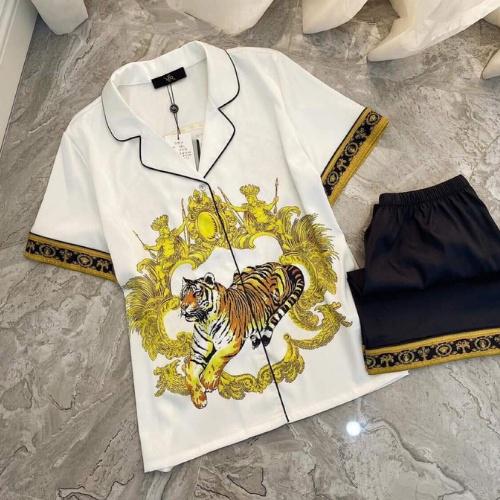 Đồ Bộ Pijama Lụa Pijama Lụa Áo Cộc - Quần Đùi