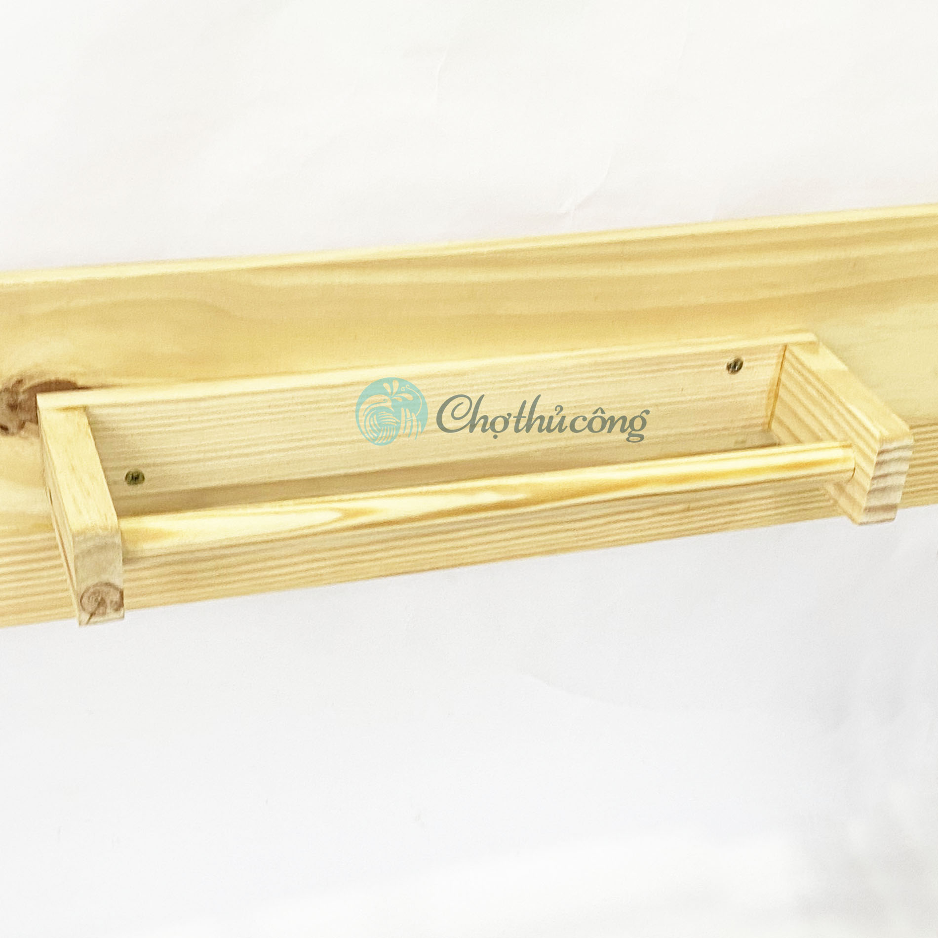 Thanh treo đa năng, Giá treo khăn nhà tắm bằng gỗ thông vintage - Giá gỗ treo khăn mặt tiện lợi - Nhiều màu
