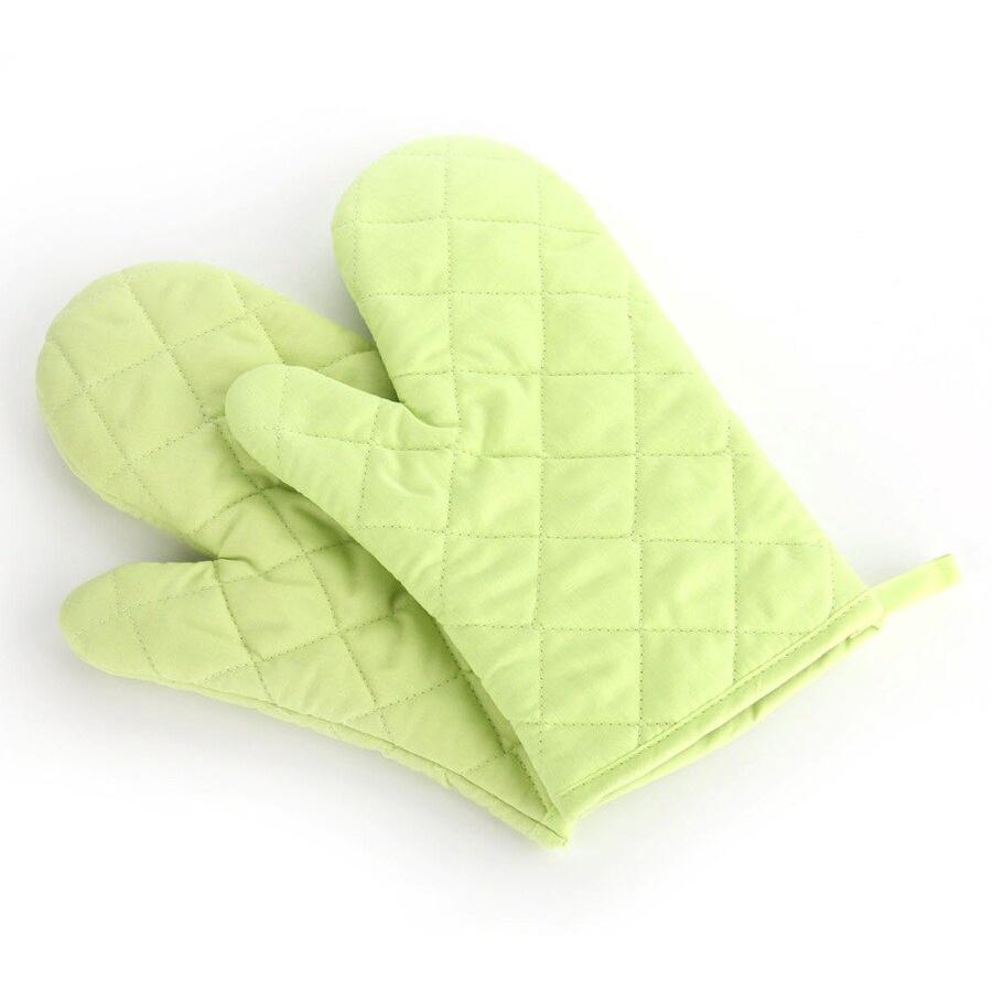 2pcs/set Kichen Microwave Oven Gloves Baking Oven Special Heat Insulation Anti - ironing High Temperature Resistant Gloves