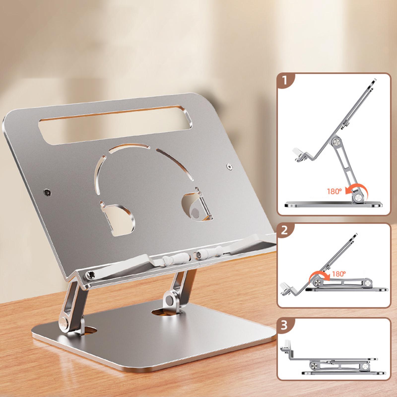 Desktop Book Holder Cookbooks Stand Sturdy Foldable for School Office Kitchen