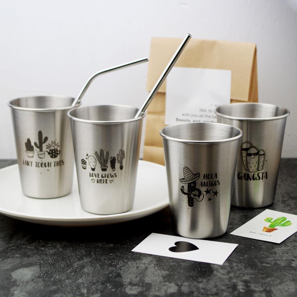 350ml Stainless Steel Water Cup Milk Wine Beer Bottle Coffee Tea Mug