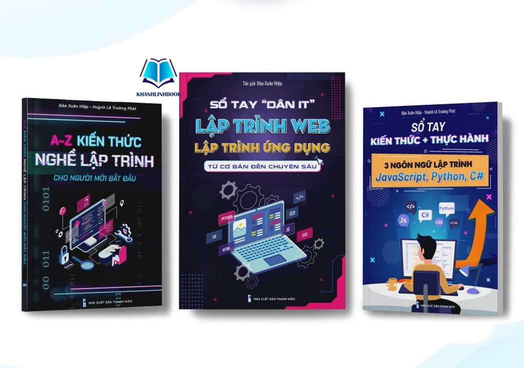 Sách - Combo Lập Trình: Kiến Thức Lập Trình từ A-Z, Thực Hành 3 Ngôn Ngữ Lập Trình Và Sổ Tay &quot;Dân IT&quot; Lập Trình Web (WU)