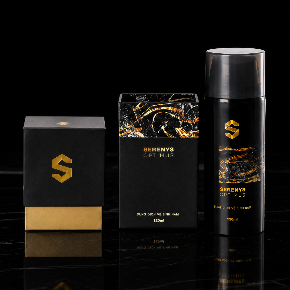Dung dịch vệ sinh nam Serenys Optimus làm sạch khử mùi làm sáng phụ khoa nam giới