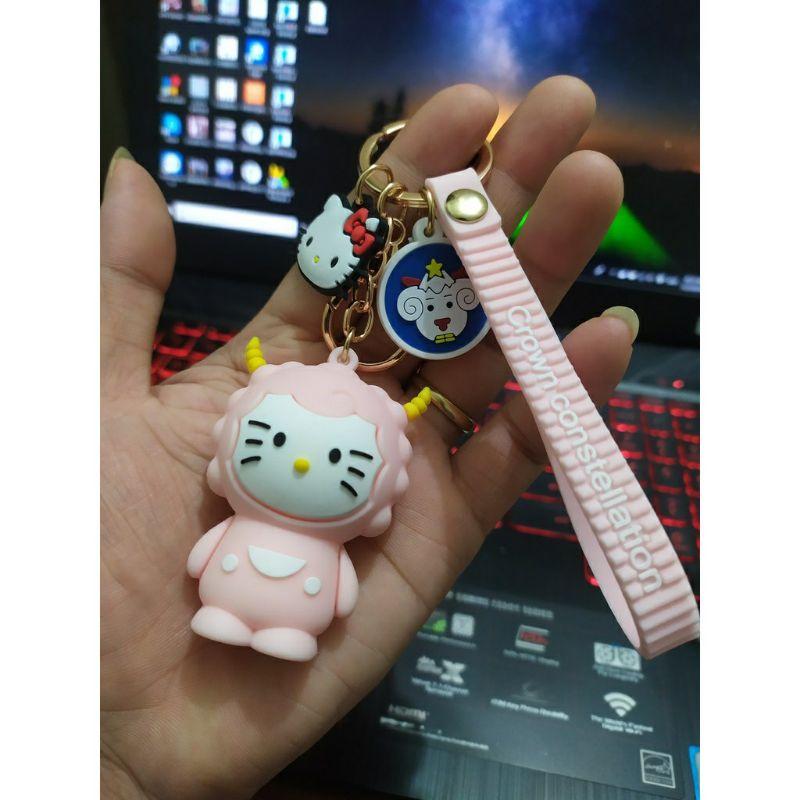 Móc Khóa Mèo Kitty 12 Cung Hoàng Đạo Siêu Hot