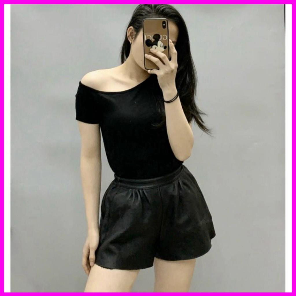 Áo lệch vai tay ngắn nữ chất đẹp