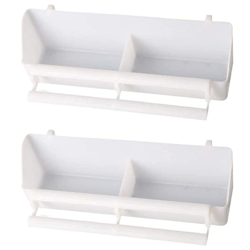 2 miếng thức ăn cho chim, hộp thức ăn của chim, phụ kiện g bát thức ăn, chim cấp cho chim, người phân phối thức ăn, người giữ cốc không gian nước dài, cho chim vẹt