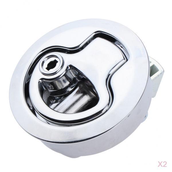 316 Stainless Steel 2" inch Flush Pull Locker Latch Lift Handle 2pcs