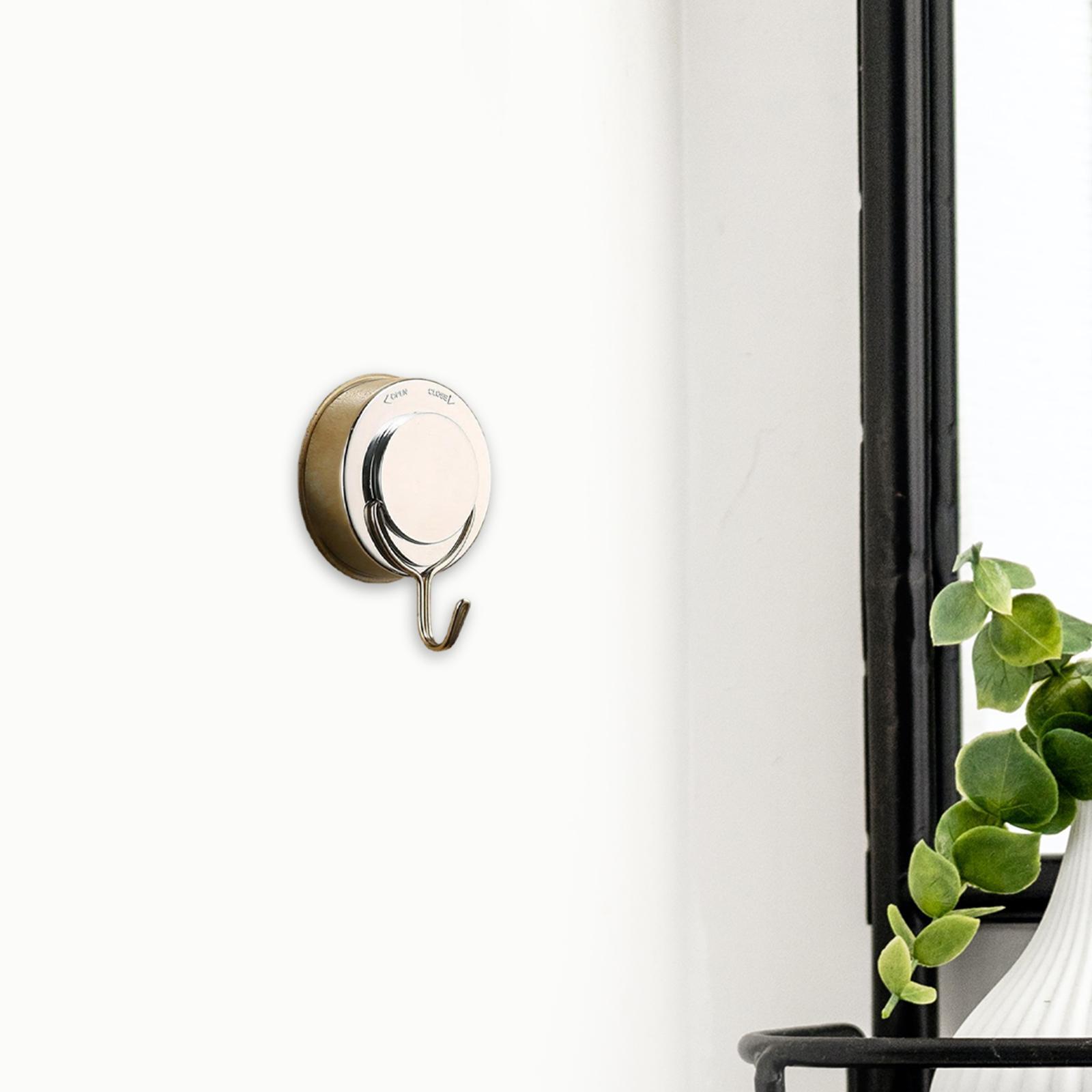4 Pieces Suction Cup Hooks Strong Vacuum Cup Hanger for Living Wall Bathroom